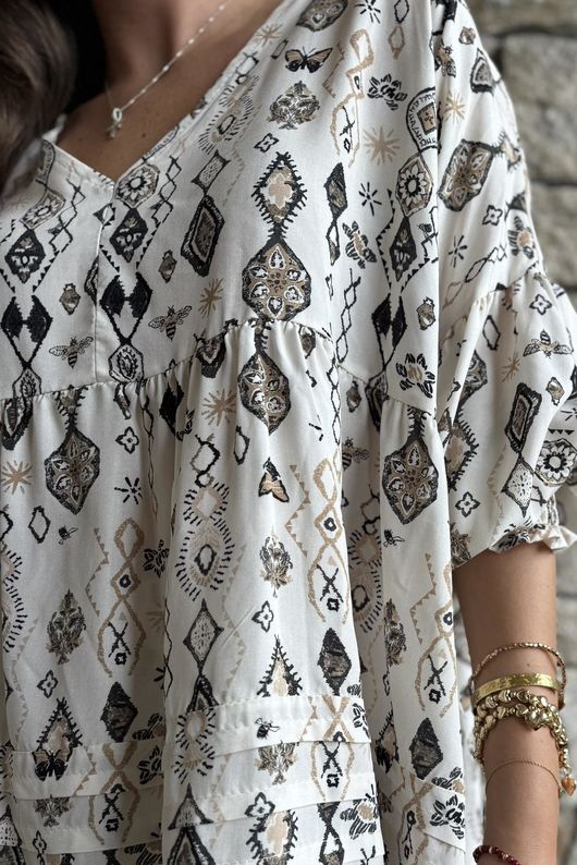Ren Riad Smock Top
